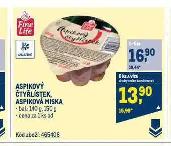 Makro Aspiková miska nabídka