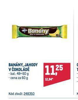 Makro Banány v čokoládě nabídka