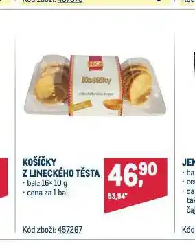 Makro Košíčky z lineckého těsta nabídka