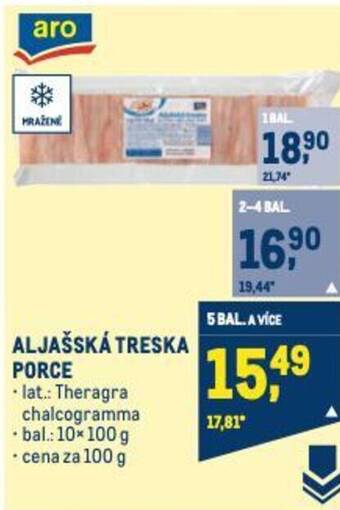 Makro ALJAŠSKÁ TRESKA PORCE nabídka