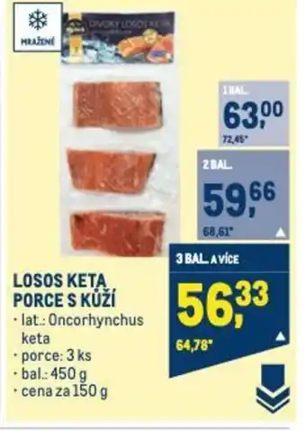 Makro LOSOS KETA PORCE S KŮŽÍ nabídka