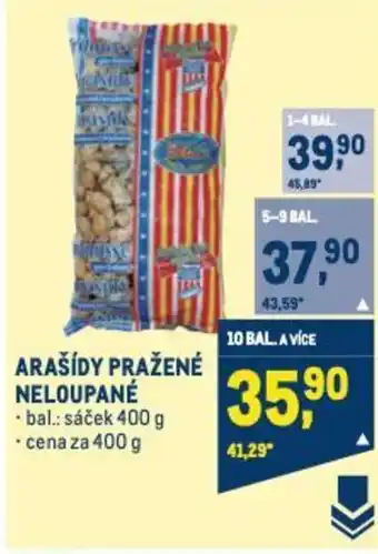 Makro ARAŠÍDY PRAŽENÉ NELOUPANÉ nabídka