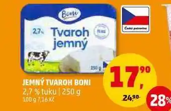 Penny Market Jemný tvaroh boni 2,7% tuku, 250 g nabídka