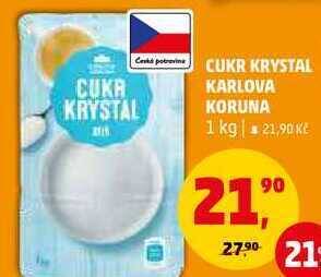 Penny Market Cukr krystal karlova koruna, 1 kg nabídka