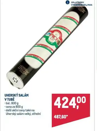 Makro UHERSKÝ SALÁM V TUBĚ nabídka
