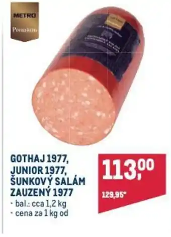 Makro GOTHAJ 1977, JUNIOR 1977, ŠUNKOVÝ SALÁM ZAUZENÝ 1977 nabídka