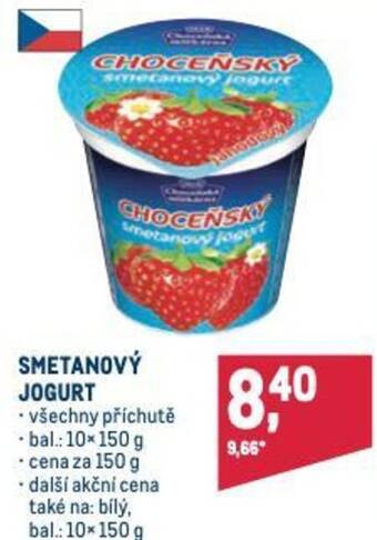 Makro SMETANOVÝ JOGURT nabídka