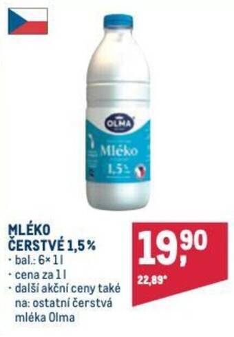 Makro MLEKO CERSTVE 1.5% nabídka