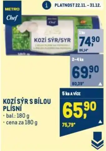 Makro KOZÍ SÝR S BÍLOU PLÍSNÍ nabídka