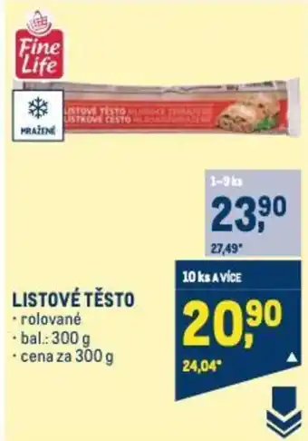 Makro LISTOVÉ TĚSTO nabídka