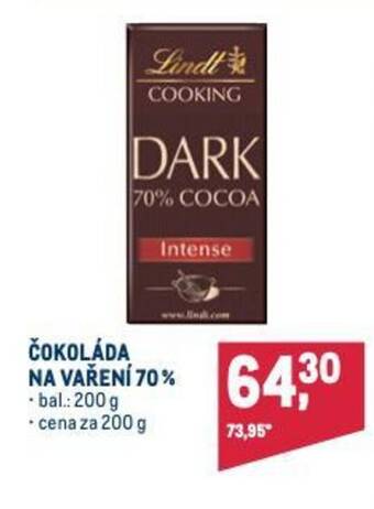 Makro ČOKOLÁDA NA VARENI 70% nabídka