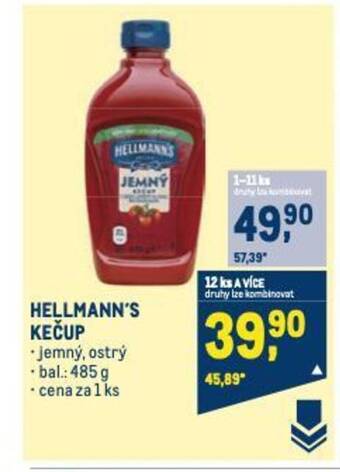 Makro HELLMANN'S KEČUP nabídka