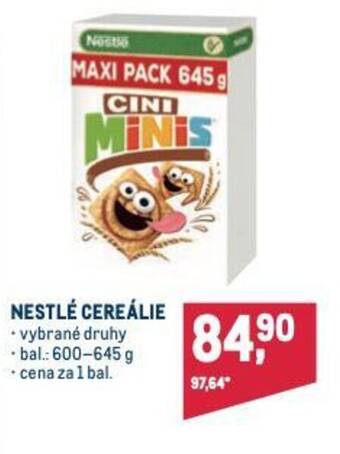 Makro NESTLÉ CEREÁLIE nabídka
