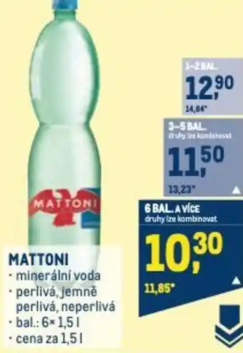 Makro MATTONI nabídka