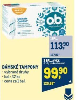 Makro DÁMSKÉ TAMPONY nabídka