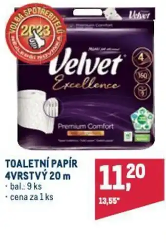 Makro TOALETNÍ PAPÍR 4VRSTVÝ 20 m nabídka