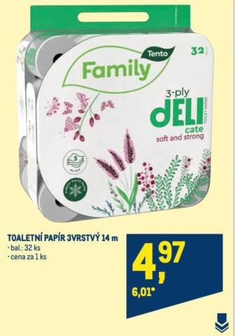 Makro TOALETNÍ PAPÍR 3VRSTVÝ 14 m nabídka