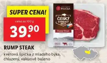 Lidl Rump steak, cena za 100 g nabídka