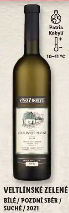 Lidl Veltlínské zelené, 0,75 l nabídka