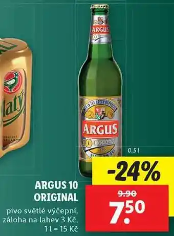 Lidl Argus 10 original, 0,5 l nabídka