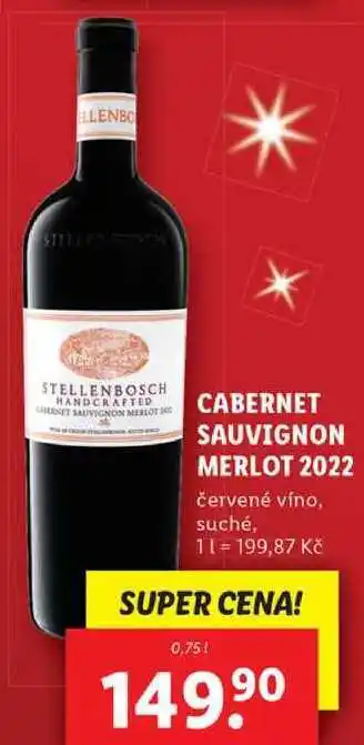 Lidl Cabernet sauvignon merlot 2022, 0,75 l nabídka