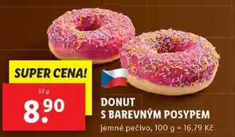 Lidl Donut s barevným posypem, 53 g nabídka