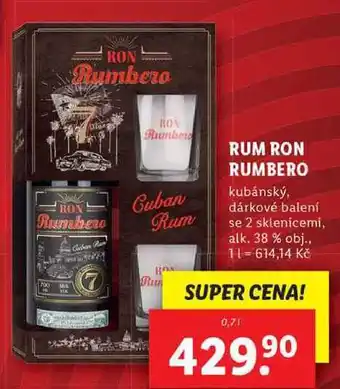 Lidl Rum ron rumbero, 0,7 l nabídka