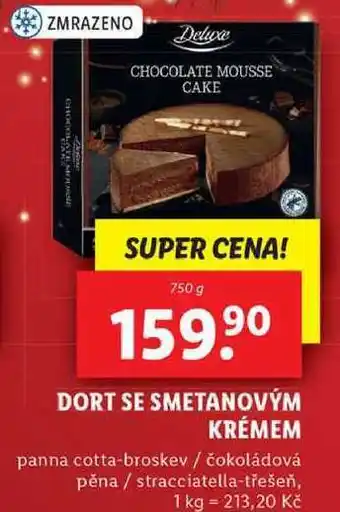 Lidl Dort se smetanovým krémem, 750 g nabídka
