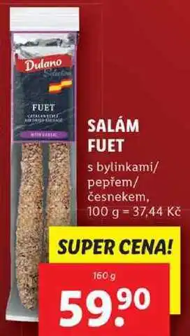 Lidl Salám fuet, 160 g nabídka