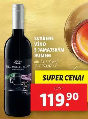 Lidl Svařené víno s jamajským rumem, 0,75 l nabídka