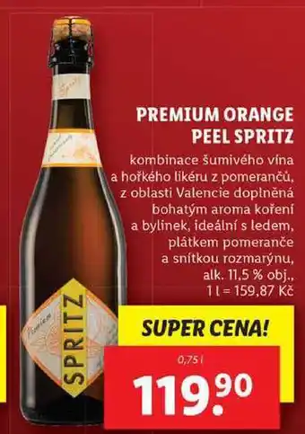 Lidl Premium orange peel spritz, 0,75 l nabídka