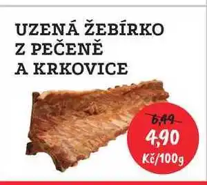 RABBIT řeznictví Uzená žebírko z pečeně a krkovice 100g nabídka