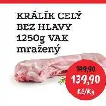 RABBIT řeznictví Králík celý bez hlavy 1250g nabídka