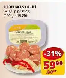 Flop Utopenci s cibuli 520 g. p.p. 312 g nabídka