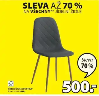 JYSK JÍDELNÍ ŽIDLE JONSTRUP nabídka
