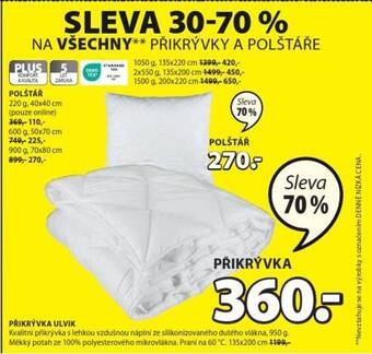 JYSK PŘIKRÝVKA ULVIK nabídka