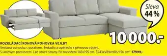 JYSK ROZKLÁDACÍ ROHOVÁ POHOVKA VEJLBY nabídka