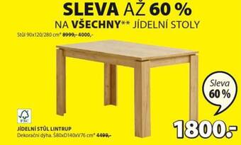 JYSK JÍDELNÍ STŮL LINTRUP nabídka