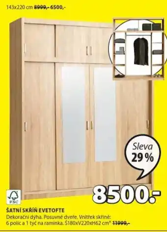 JYSK ŠATNÍ SKŘÍŇ EVETOFTE nabídka