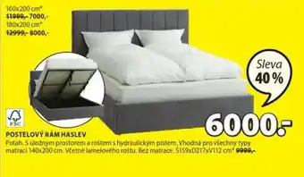 JYSK POSTELOVÝ RÁM HASLEV nabídka