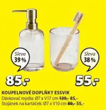 JYSK KOUPELNOVÉ DOPLŇKY ESSVIK nabídka