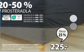 JYSK ŽERZEJOVÉ NAPÍNACÍ PROSTĚRADLO JENNY nabídka