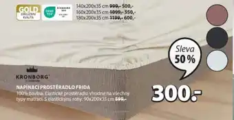 JYSK NAPÍNACÍ PROSTĚRADLO FRIDA nabídka
