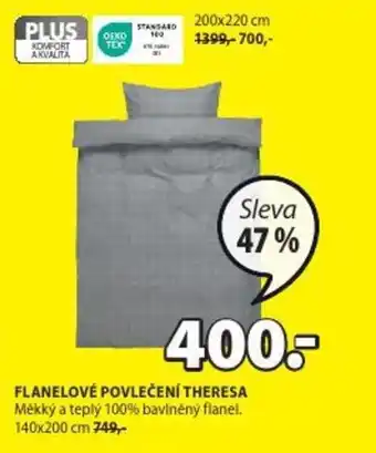 JYSK FLANELOVÉ POVLEČENÍ THERESA nabídka