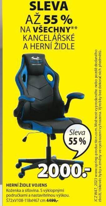 JYSK HERNÍ ŽIDLE VOJENS nabídka