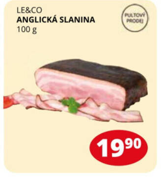 Flop LE&CO ANGLICKÁ SLANINA 100 g nabídka