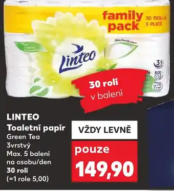 Kaufland LINTEO Toaletní papír nabídka