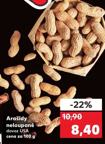 Kaufland Arašídy neloupané nabídka