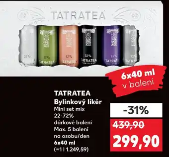 Kaufland TATRATEA Bylinkový likér nabídka