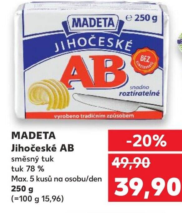 Kaufland MADETA Jihočeské AB nabídka